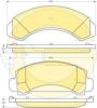 GIRLING 6112429 Brake Pad Set, disc brake